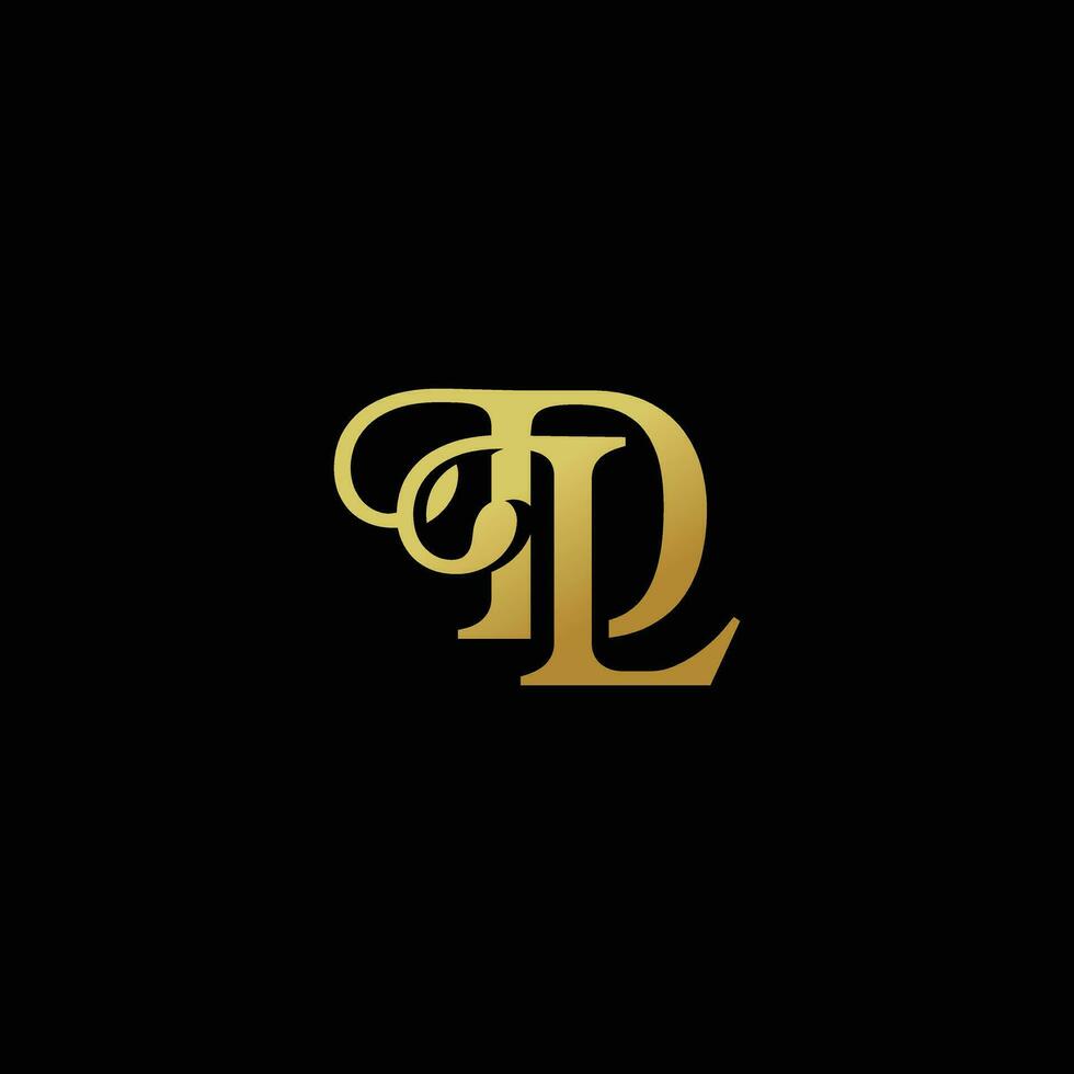 Elegant Intertwined Letter D and L Logo vector