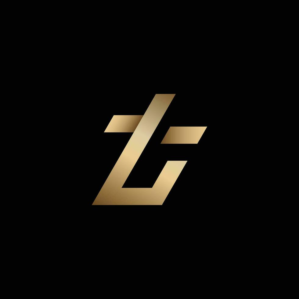 Lowercase T in Luxury Logo vector