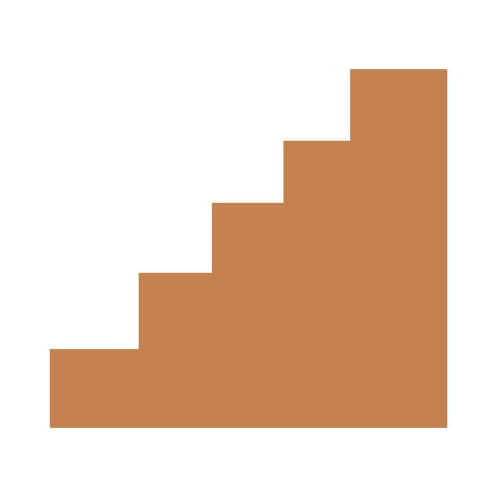 Stair boho style flat illustration vector