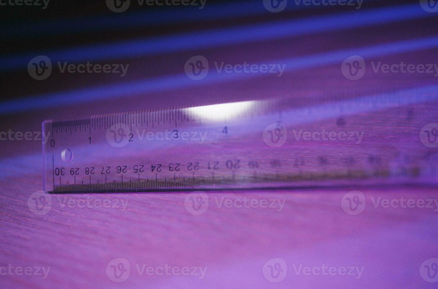 transparent ruler geometric math macro photo