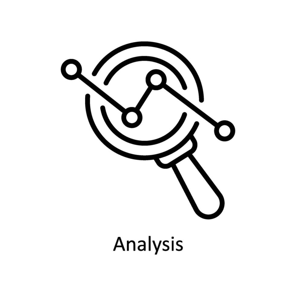 Analysis vector   outline  Icon Design illustration. Business And Management Symbol on White background EPS 10 File