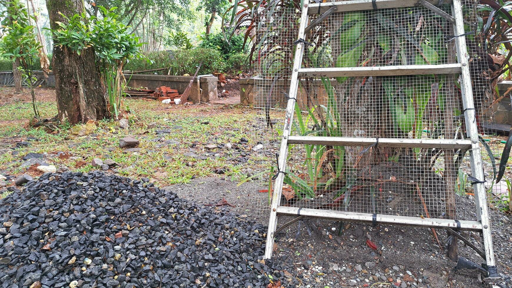 iron sand filter in the yard photo
