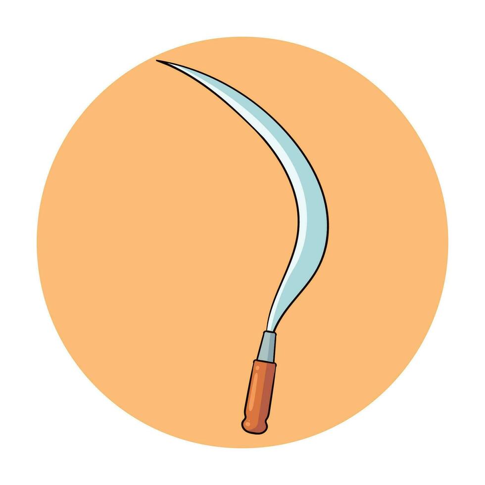 traditional celurit weapon from madura vector