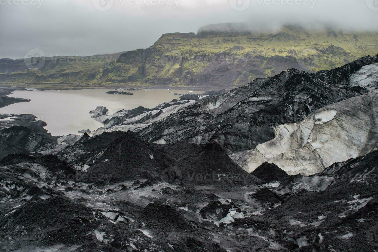 Image of glacier on Iceland.Photo contains little noise because of high ISO set on camera. photo