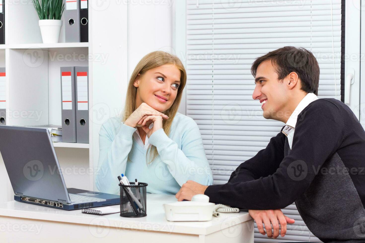 Flirting at work photo