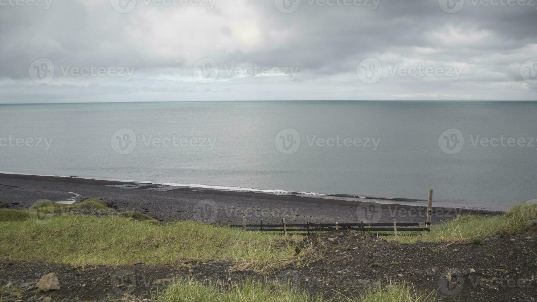 Image of beautiful beach on Iceland. photo