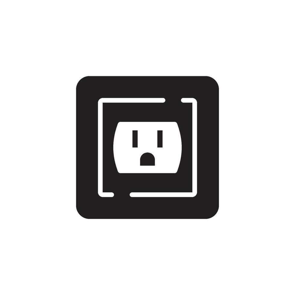 socket icon vector