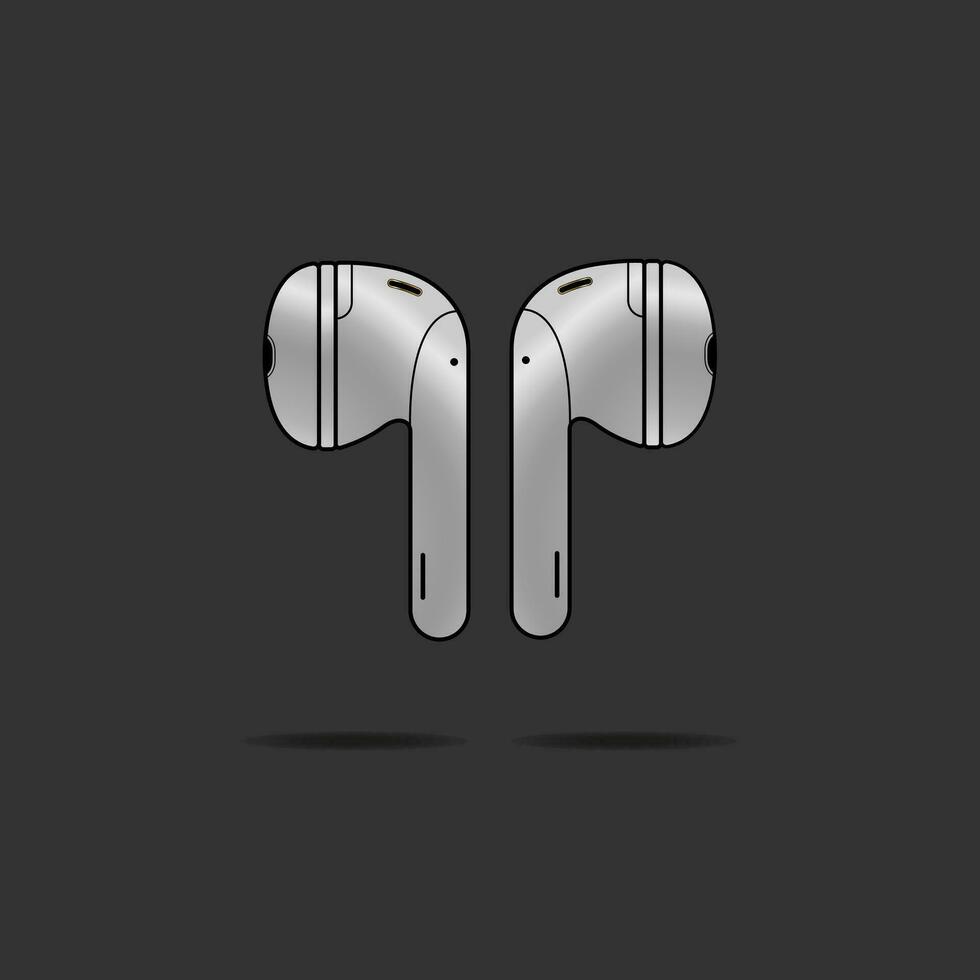 Explore our high-quality earphone illustrations, showcasing sleek and modern designs.  Perfect for tech-related projects, advertisements, and audio-focused visuals. vector