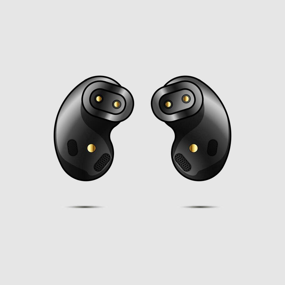 Explore our high-quality earphone illustrations, showcasing sleek and modern designs.  Perfect for tech-related projects, advertisements, and audio-focused visuals. vector