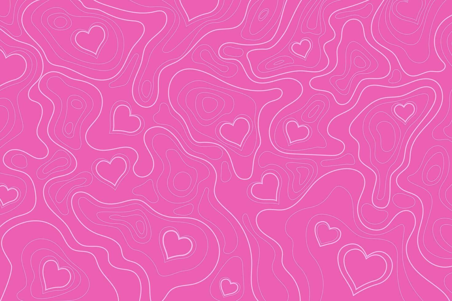 Heart shaped background with curved lines. romantic theme vector background in the shape of hearts and curved lines, suitable for wrapping paper, wallpaper, etc.