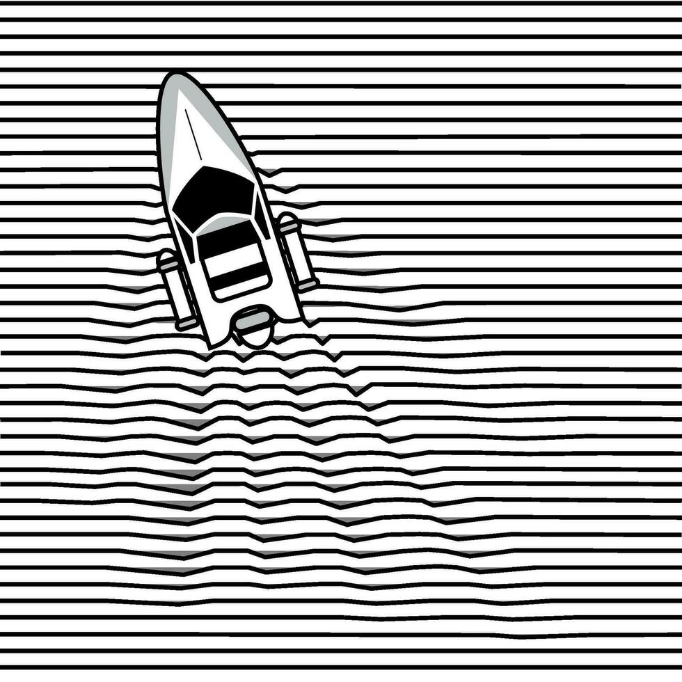 boat in the optical line wave vector