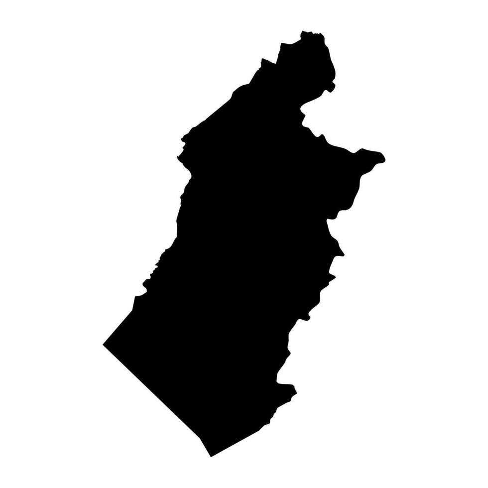 Sur oeste región mapa, administrativo división de república de Camerún. vector ilustración.