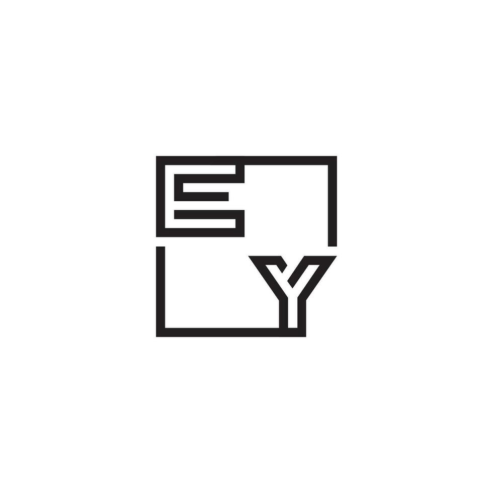 ey futurista en línea concepto con alto calidad logo diseño vector