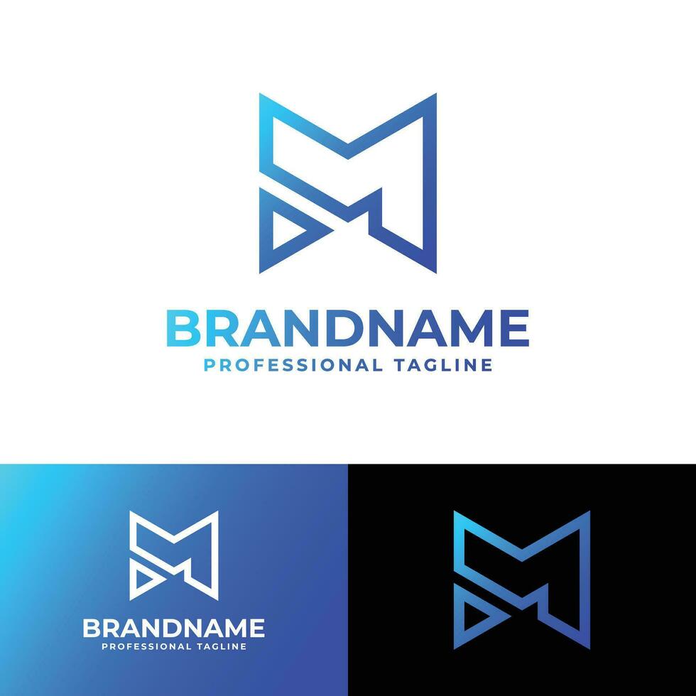 Letter M Play Logo, suitable for business related to Play with M initial vector