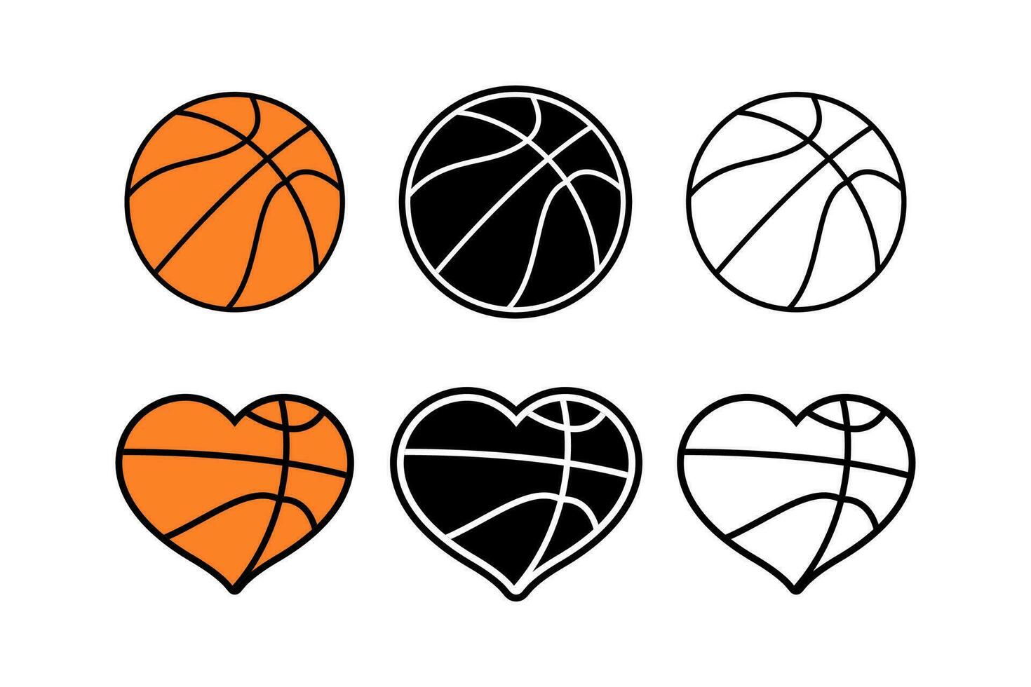 Basketball bundle template design vector