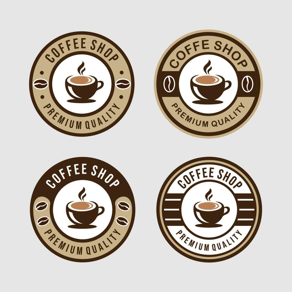 Coffee shop logo set collection concept.eps vector