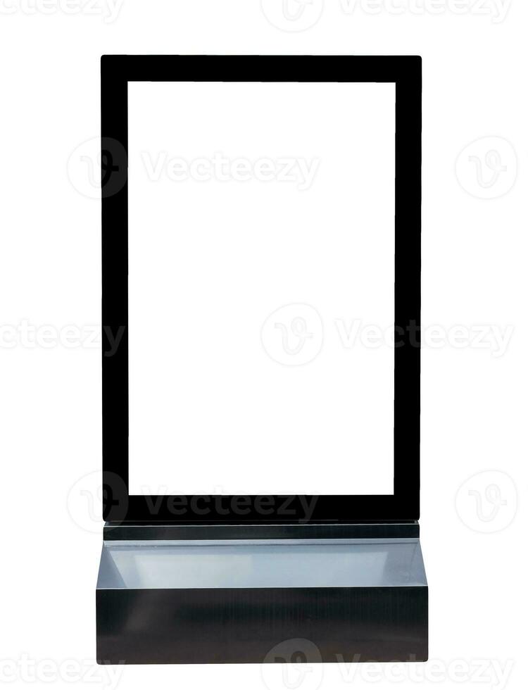 Base black signs square aluminium advertising photo