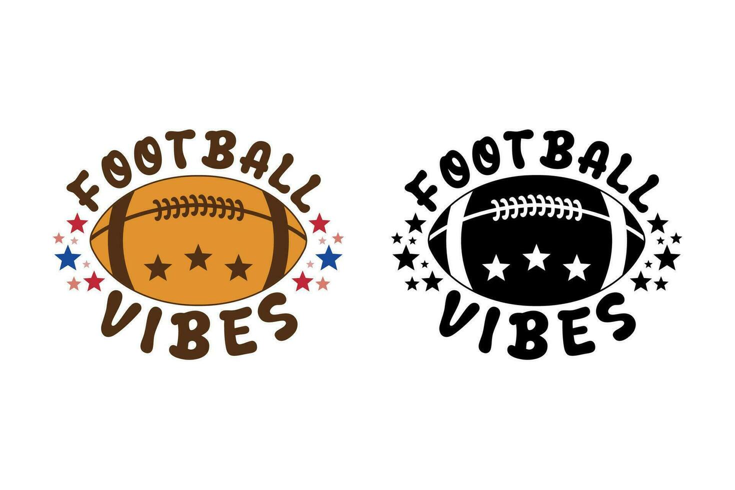 Football vibes vector design template