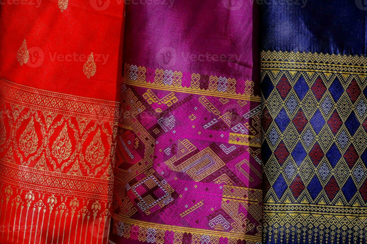 thai silk sari photo