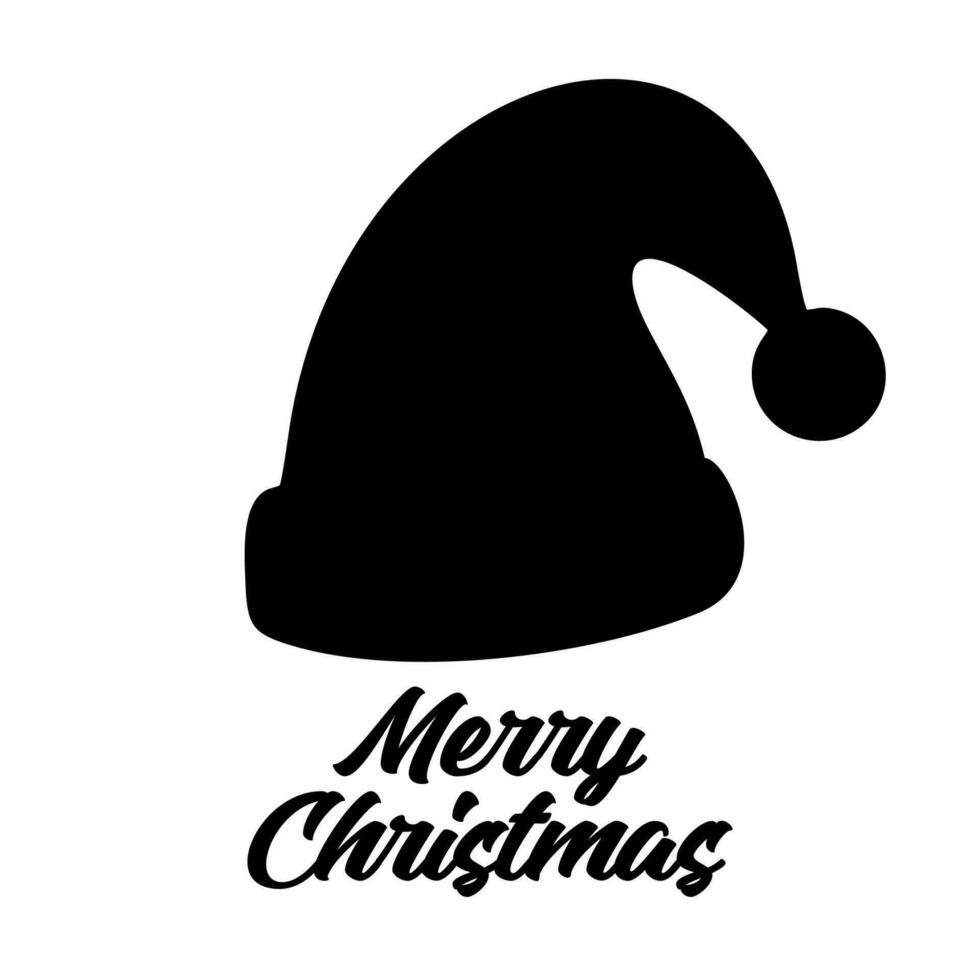 alegre Navidad sombrero diseño vector