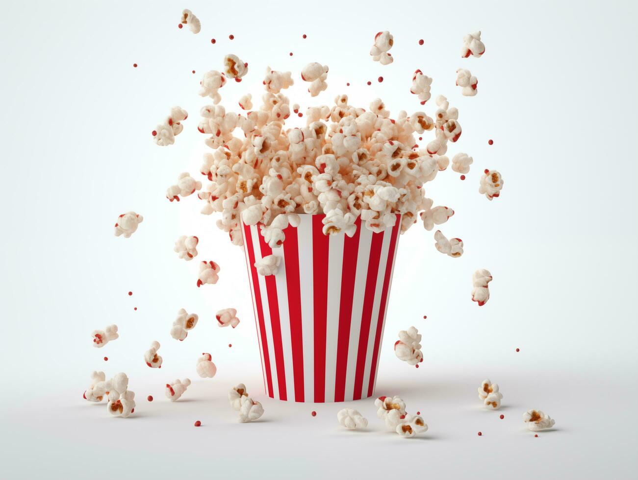 AI generated Cup of cinema popcorn photo