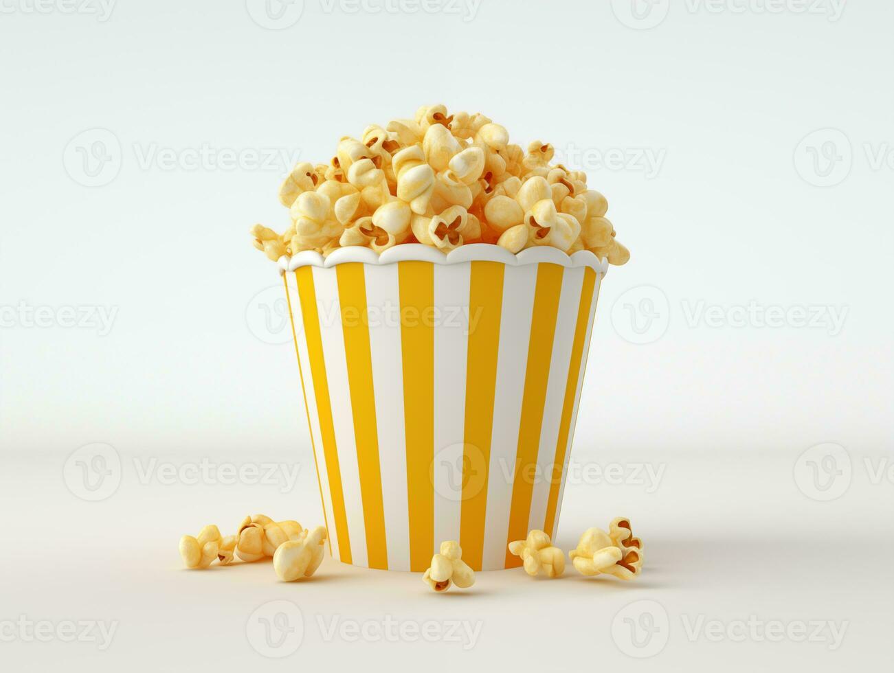 AI generated Cup of cinema popcorn photo