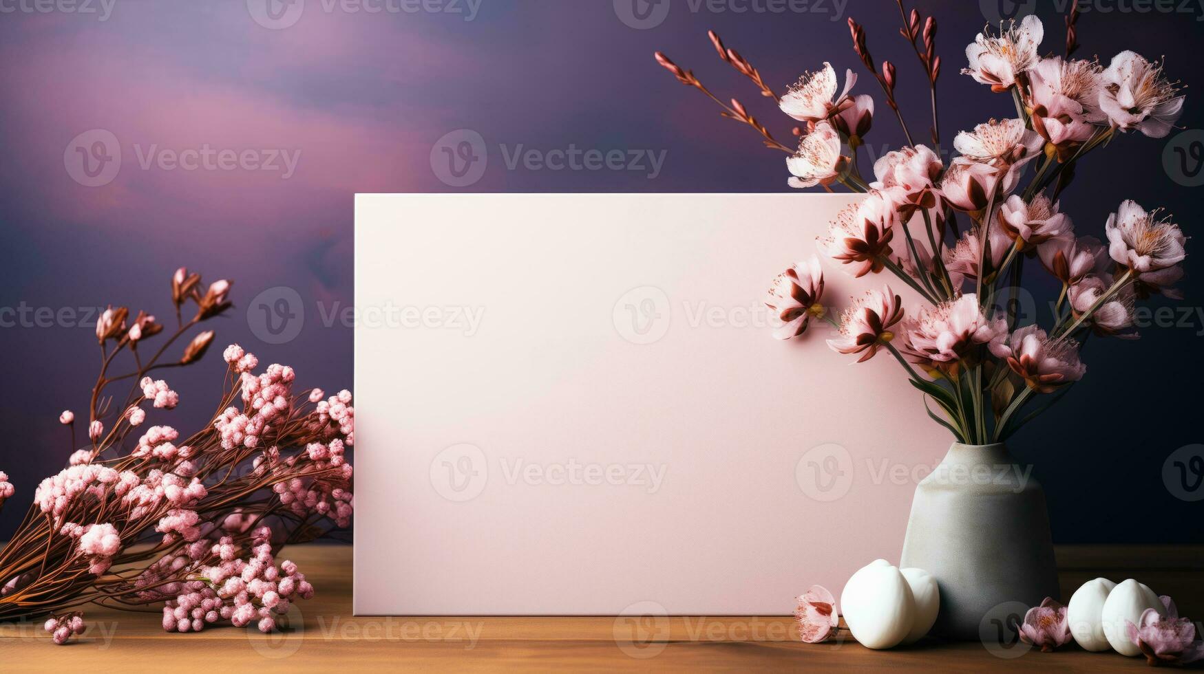 AI generated Valentine's day background with heart shaped candies and cup of tea. photo