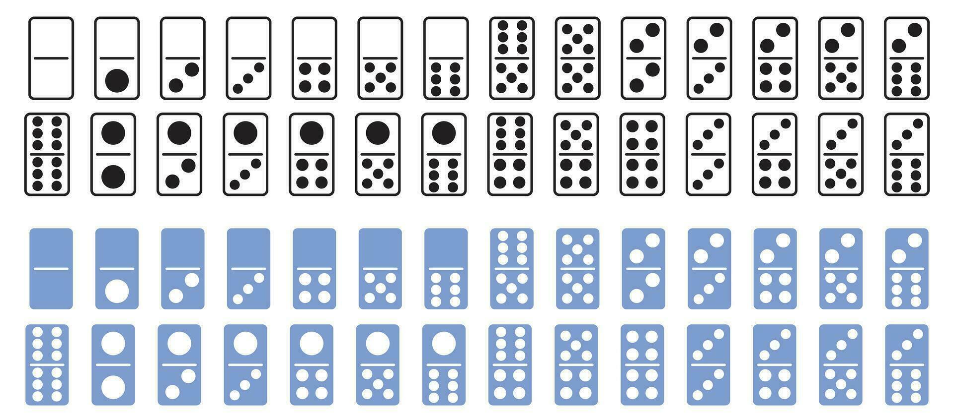 dominó tarjeta icono para juego casino vector