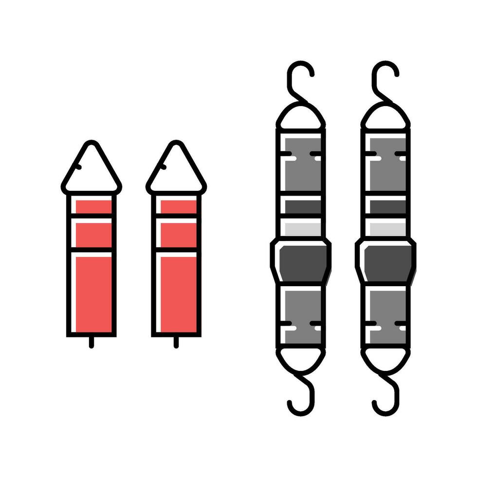 strap system garage tool color icon vector illustration
