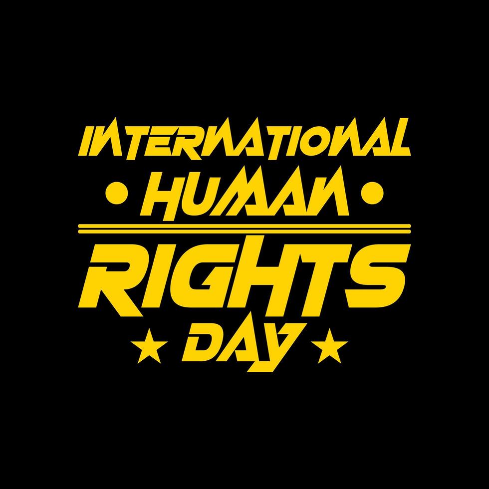 International human rights day event t shirt design for apparel. Bill of rights day. photo