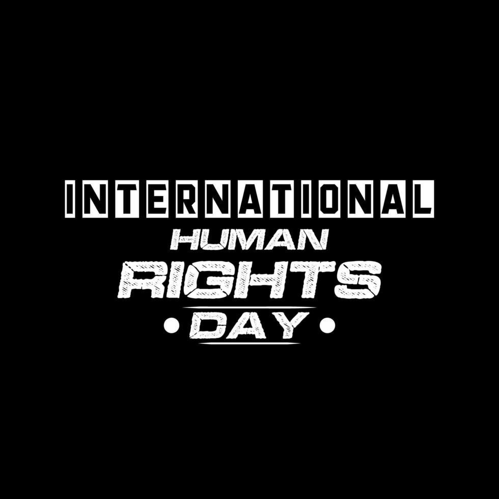 International human rights day event t shirt design for apparel. Bill of rights day. photo