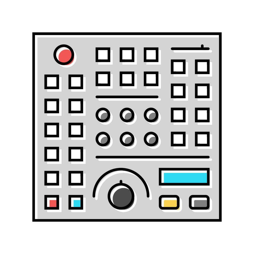 control panel tool work color icon vector illustration