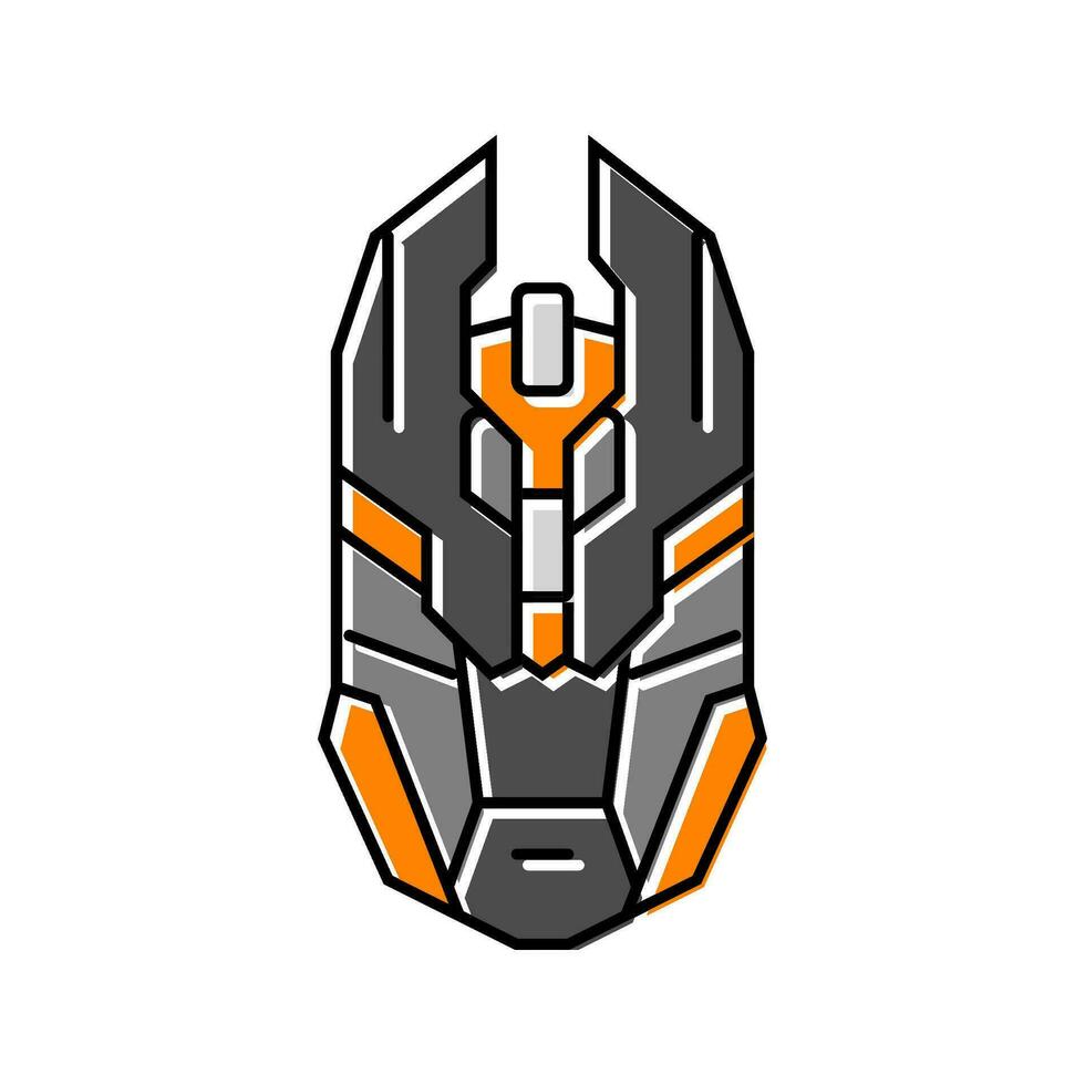 mouse gaming pc color icon vector illustration