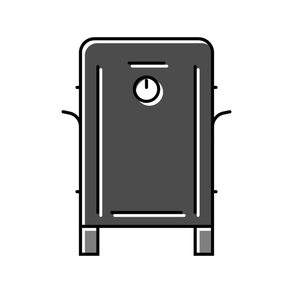 box smoker color icon vector illustration