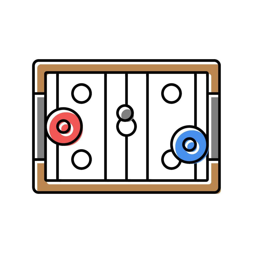 table hockey board color icon vector illustration