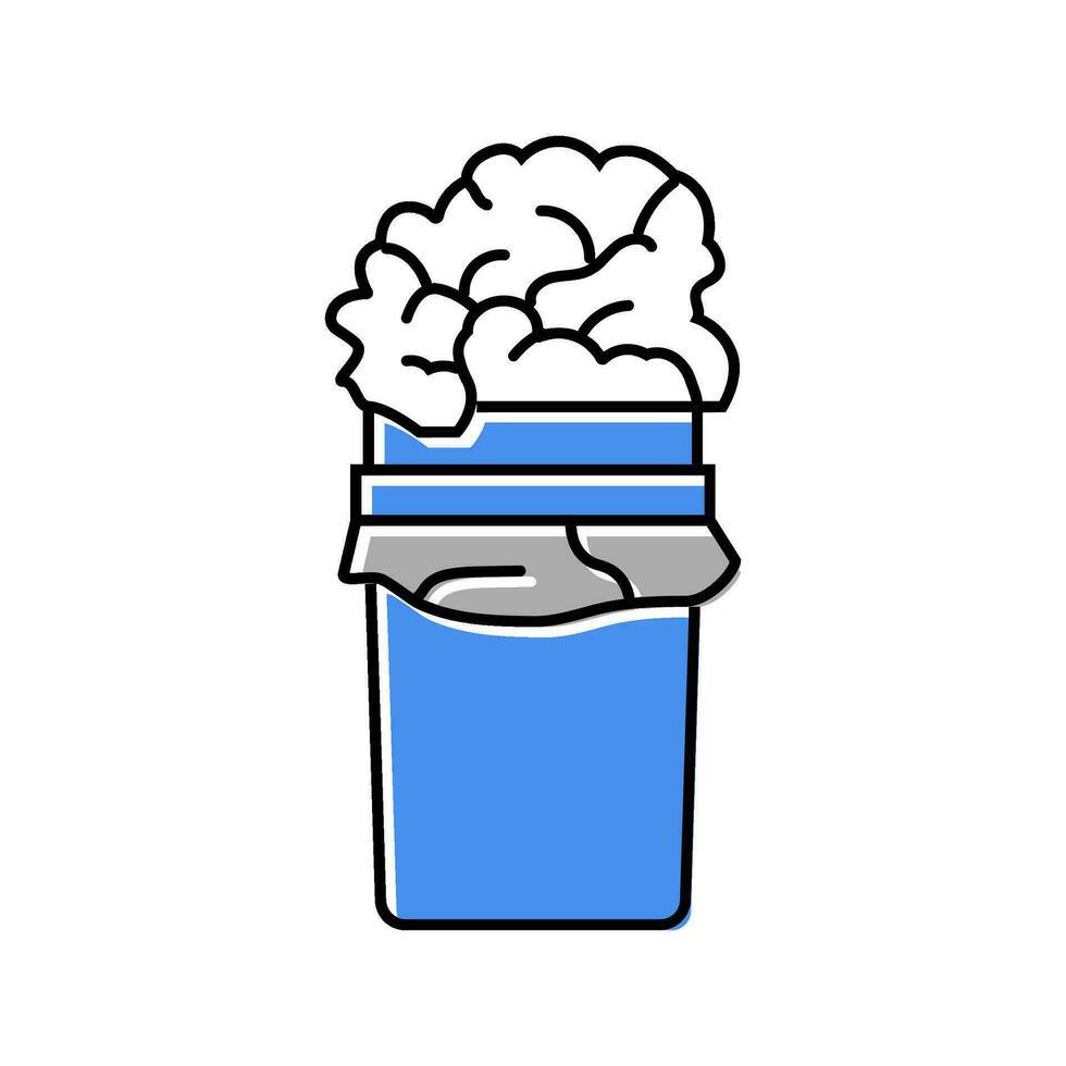 paper towel trash color icon vector illustration