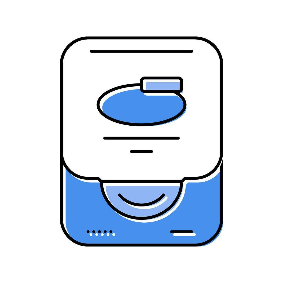 dental floss hygiene color icon vector illustration