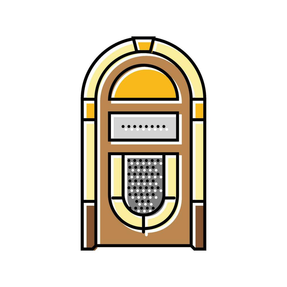 cassette tape music retro character color icon vector illustration