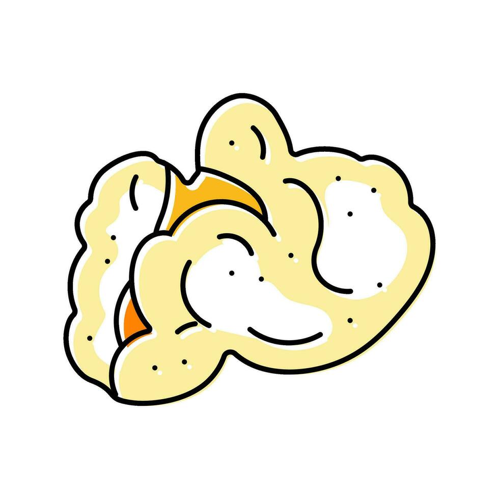 palomitas de maiz blanco sabroso color icono vector ilustración