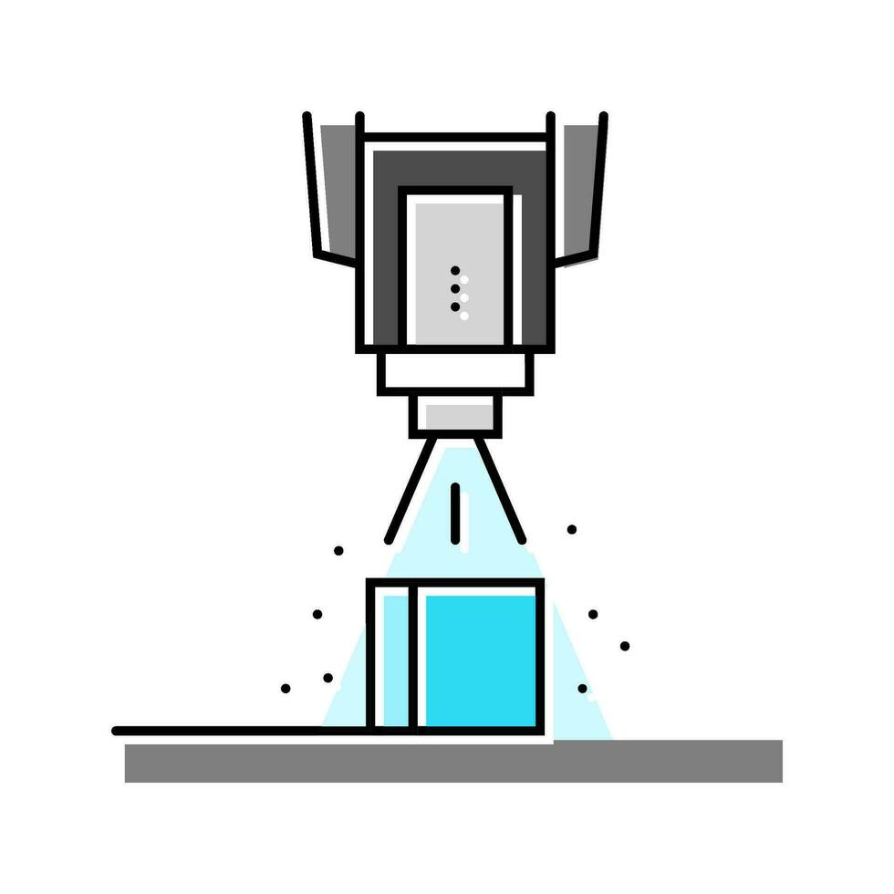 spray coating application materials engineering color icon vector illustration