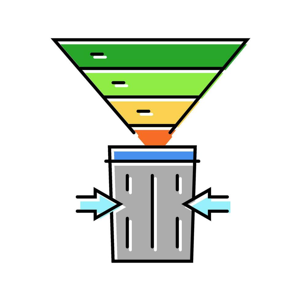 waste reduction green living color icon vector illustration