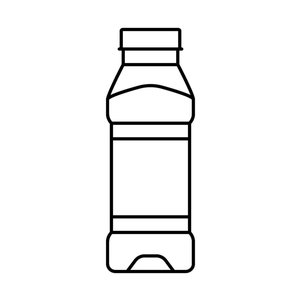 empty juice plastic bottle line icon vector illustration