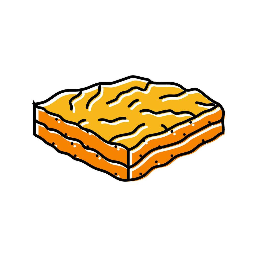 baklava Pastelería turco cocina color icono vector ilustración