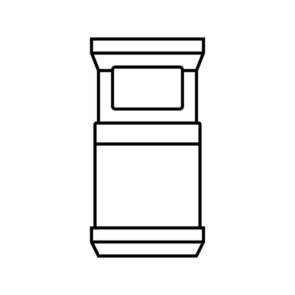 computer chair top view line icon vector illustration