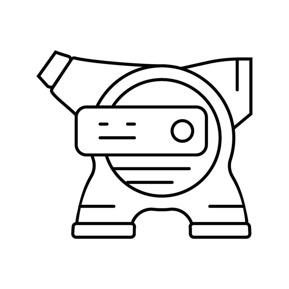 utility fan garage tool line icon vector illustration