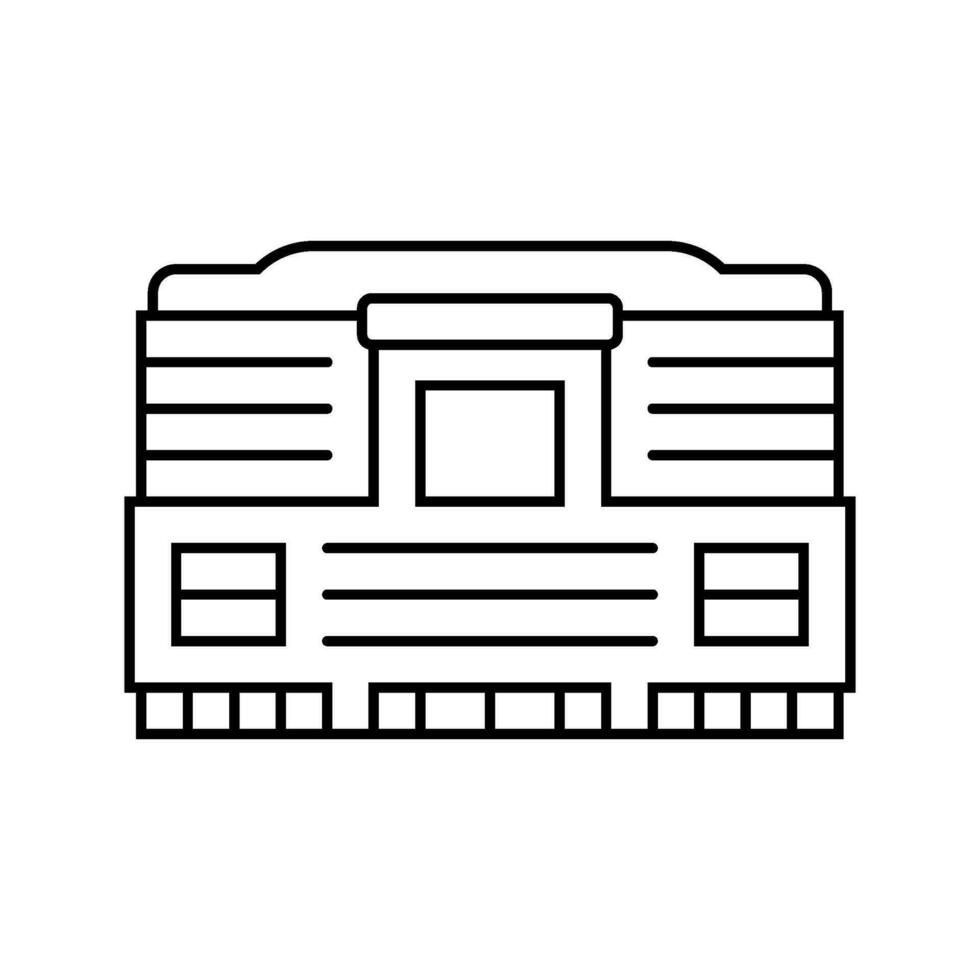 megastore shop line icon vector illustration