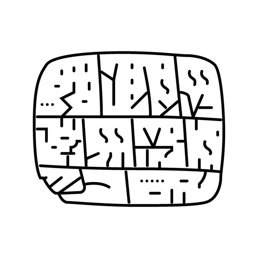 escritura humano evolución línea icono vector ilustración