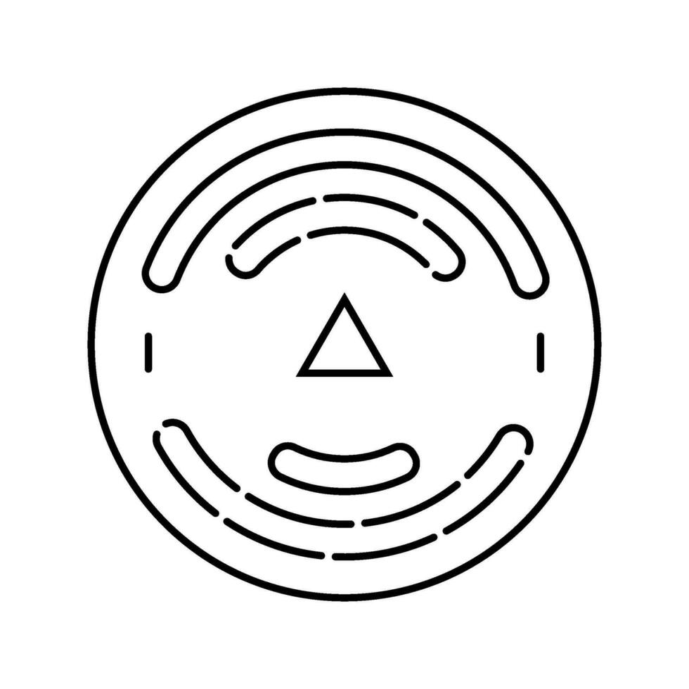 survey marker civil engineer line icon vector illustration