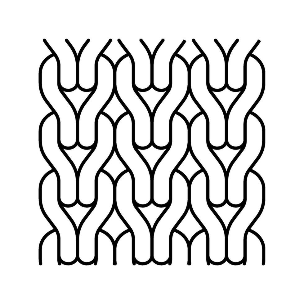 knitwear knitting wool line icon vector illustration