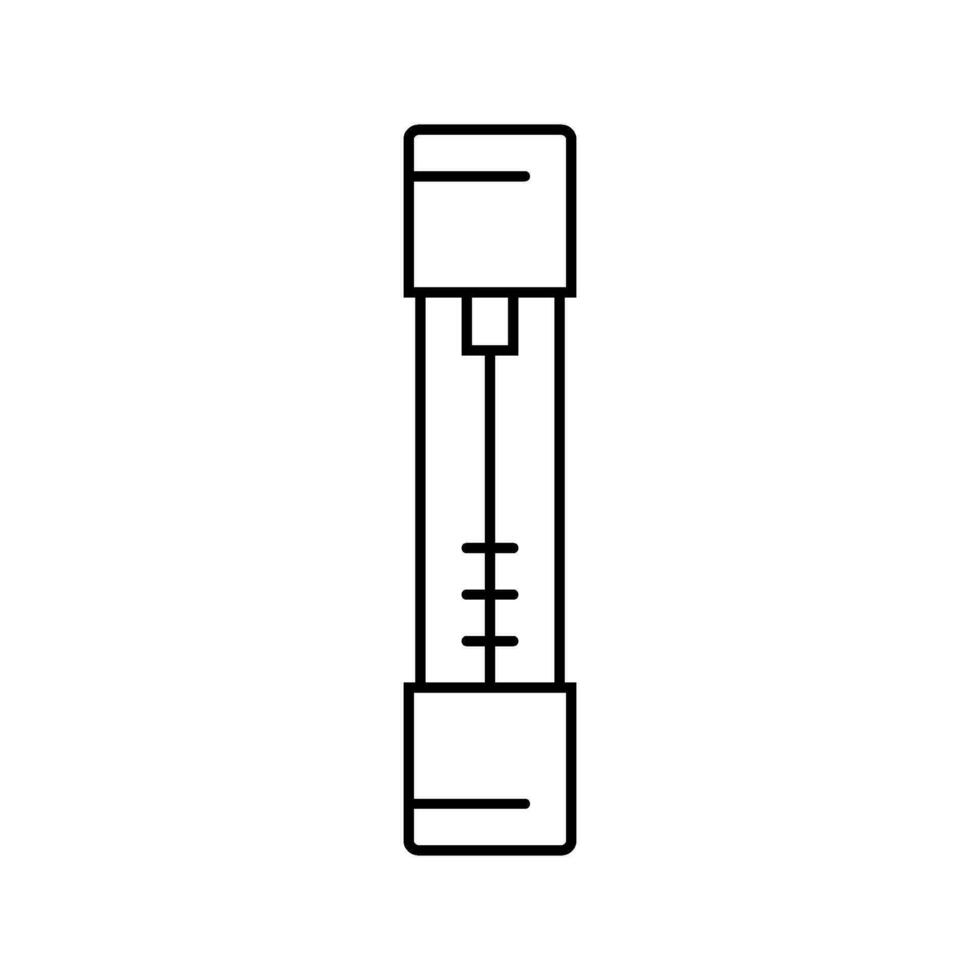 fusible eléctrico ingeniero línea icono vector ilustración